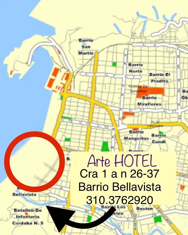 ****  Arte Hotel سانتا مارتا كولومبيا